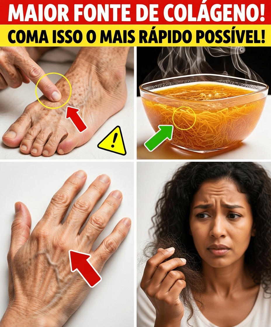 ADEUS ao Inchaço! 8 Alimentos Ricos em Colágeno que Você PRECISA Comer para suas PERNAS e ARTICULAÇÕES | Dicas de Saúde para Idosos