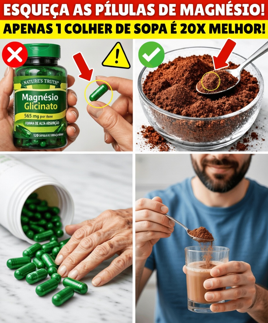 Antes de comprar glicinato de magnésio de novo, assista a ISTO (A COMIDA funciona 20x melhor)
