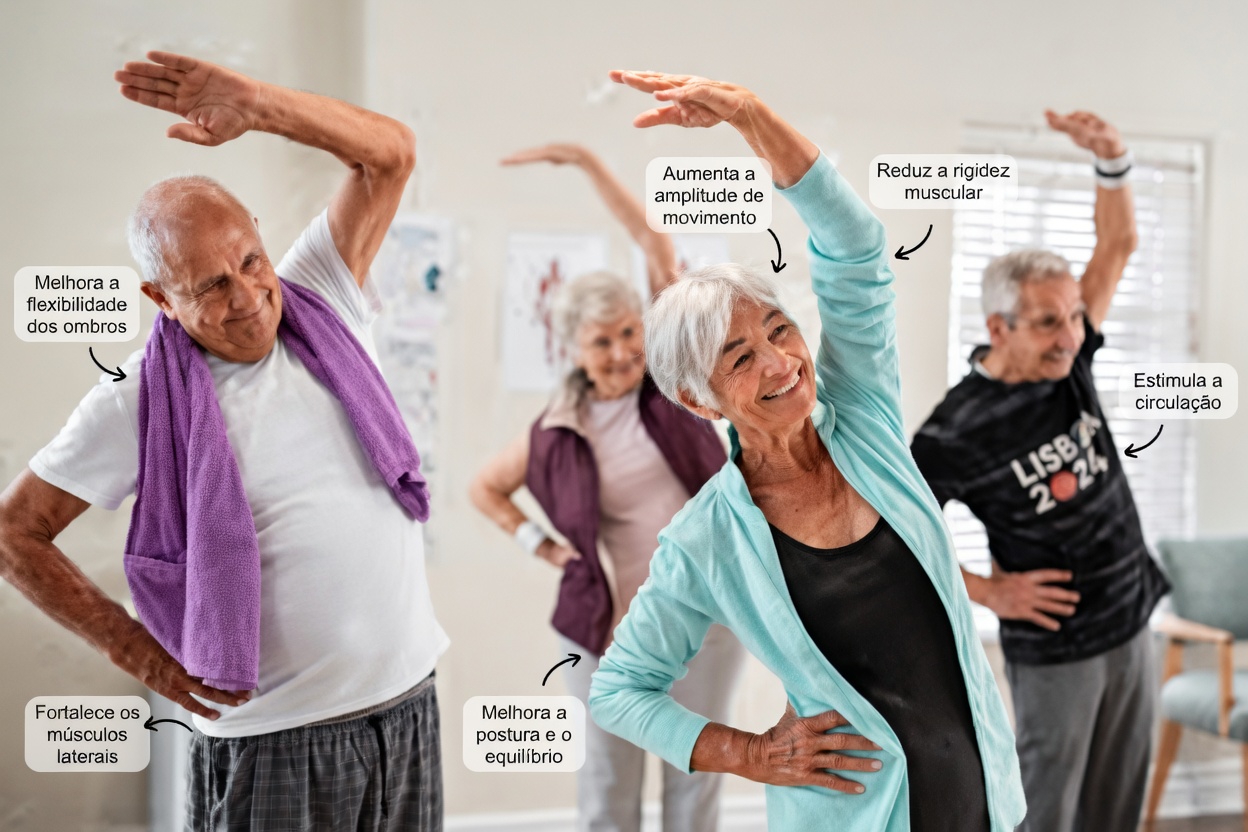 5 exercícios suaves de baixo impacto após os 60 que muitos idosos estão explorando como alternativas à caminhada