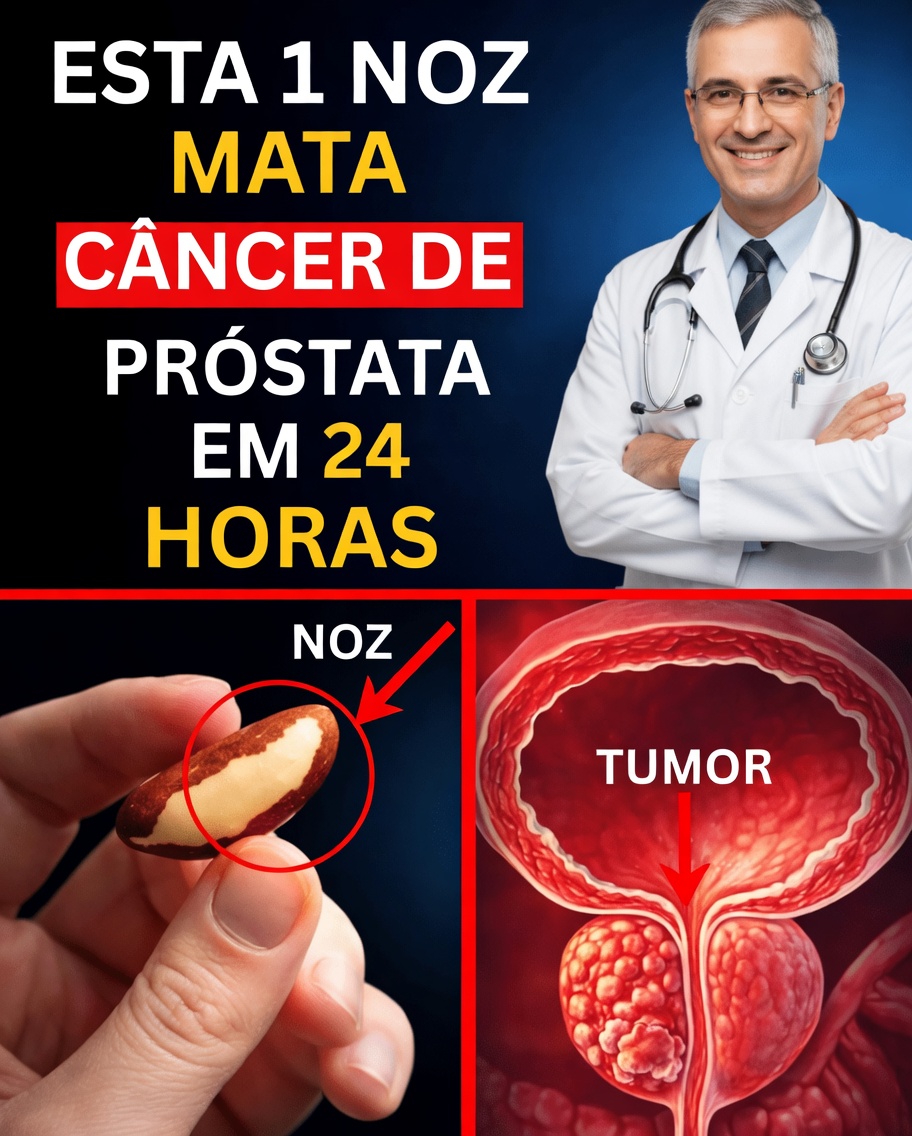 Apenas 1 noz reduz o aumento da sua próstata