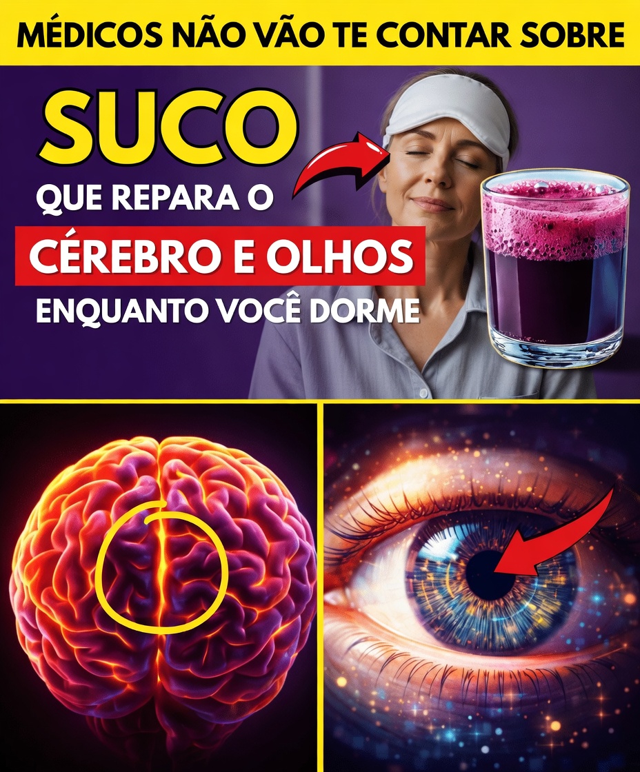 Idosos: Os 4 Melhores Sucos para Clarear os Olhos e Aguçar a Mente Enquanto Você Dorme!