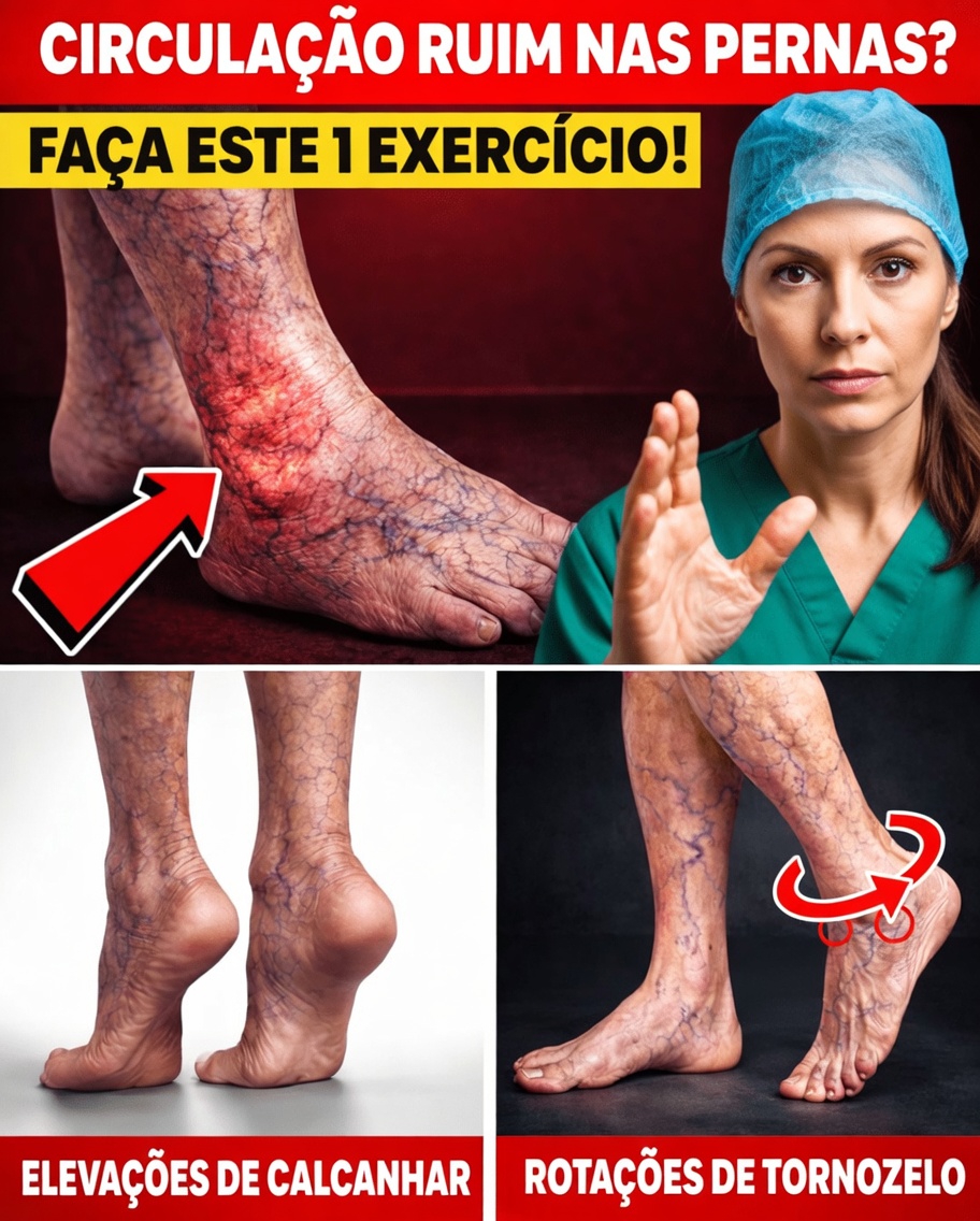 Cirurgião REVELA: Faça ESTE 1 exercício para má circulação nas pernas após os 60