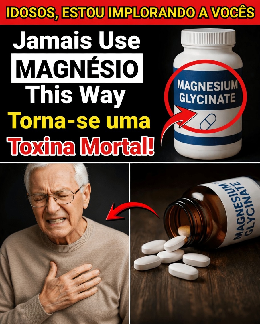 PARE de tomar glicinato de magnésio IMEDIATAMENTE se estiver cometendo ESTE erro