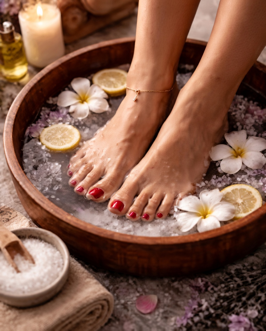 7 Soluções Antes de Dormir que Reduzem o Inchaço nos Pés Durante a Noite