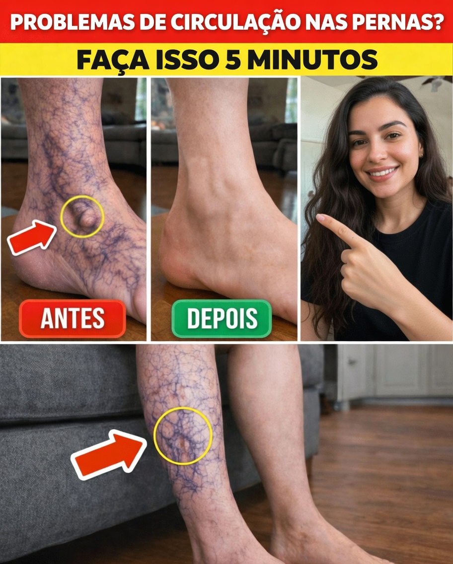 Má circulação nas pernas? Faça este teste de 30 segundos + 3 exercícios rápidos para corrigir depois dos 60