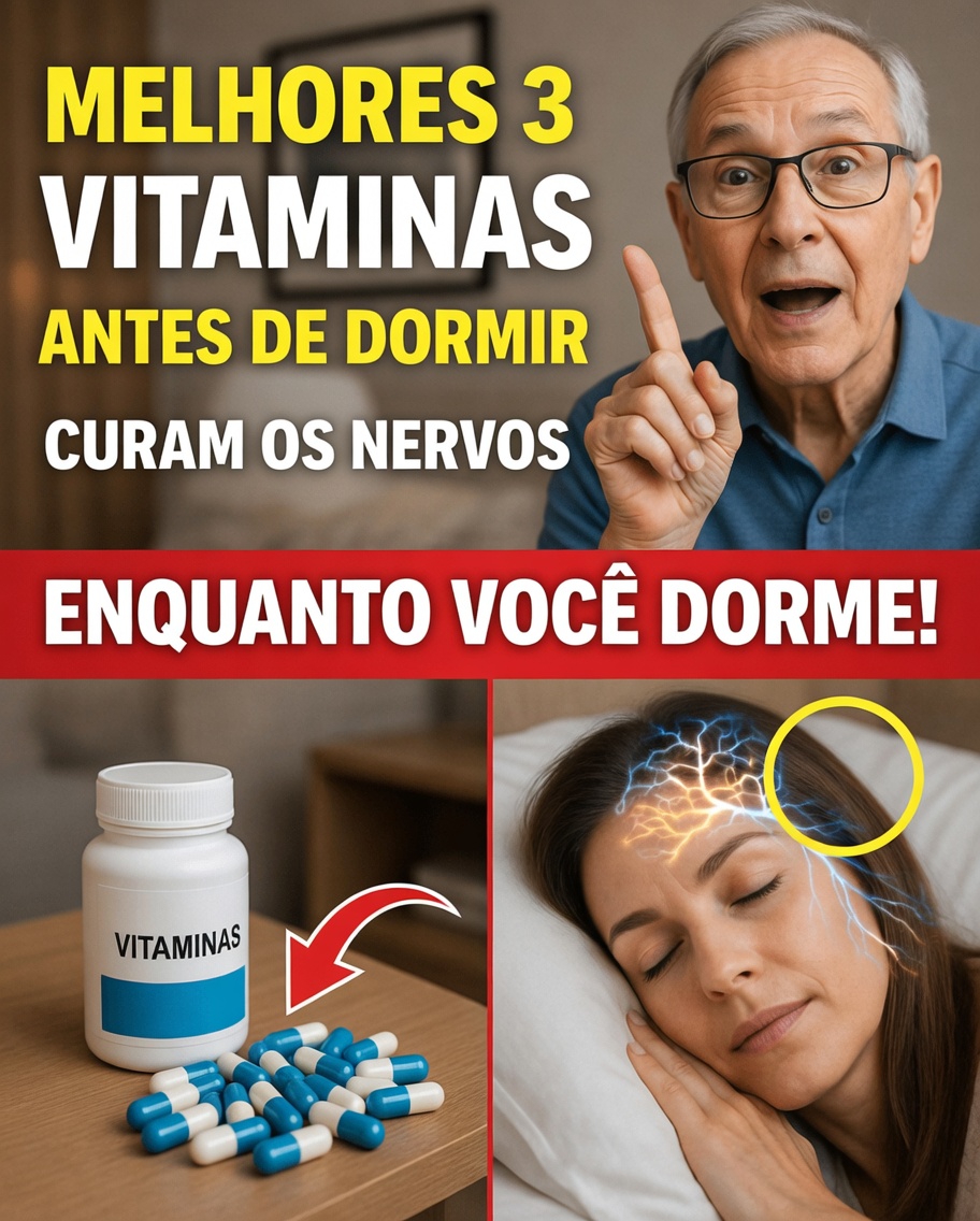 3 vitaminas para tomar antes de dormir e ter pernas mais fortes depois dos 60