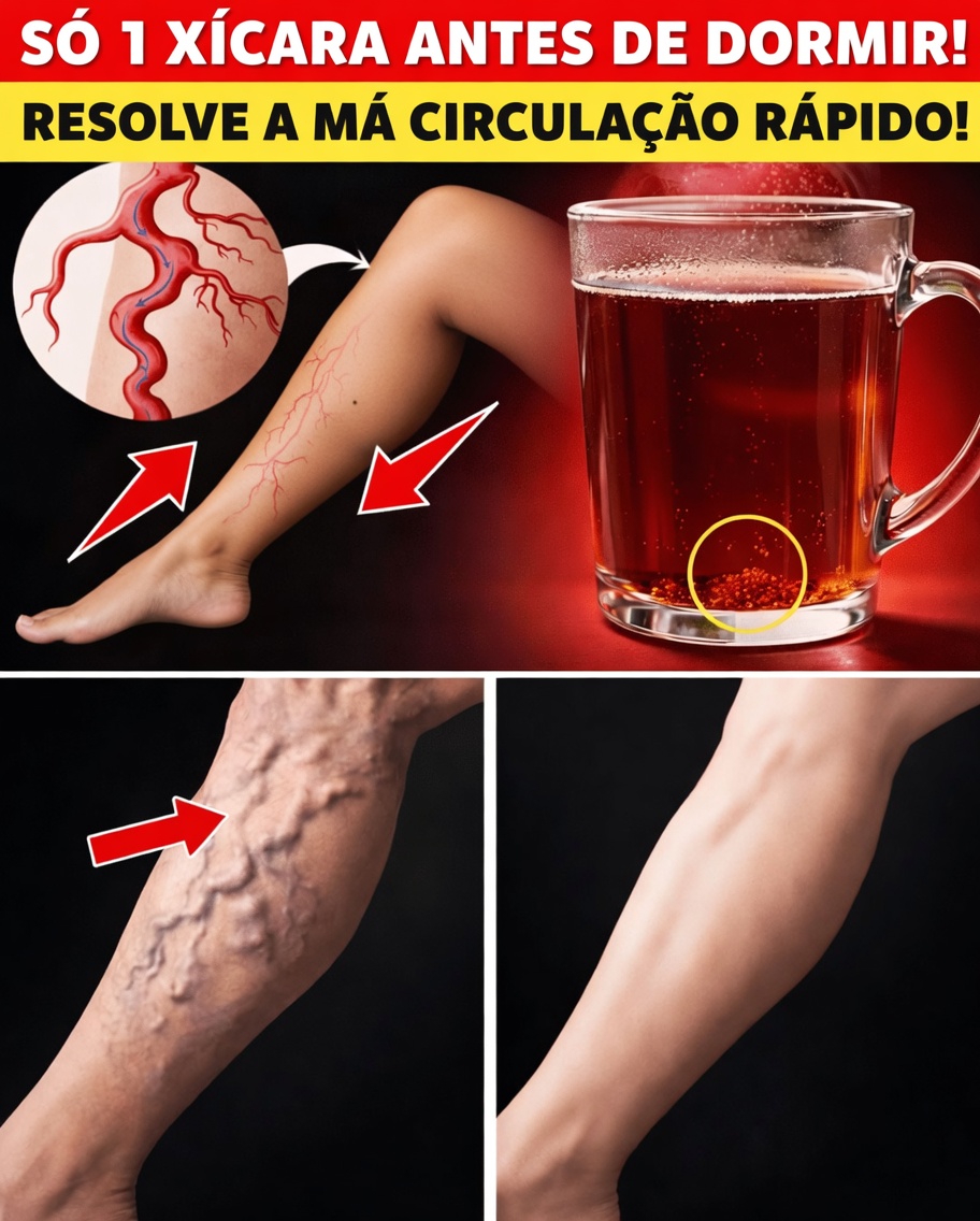Mais de 60 anos? Beba ISTO para aumentar instantaneamente o fluxo sanguíneo nas pernas
