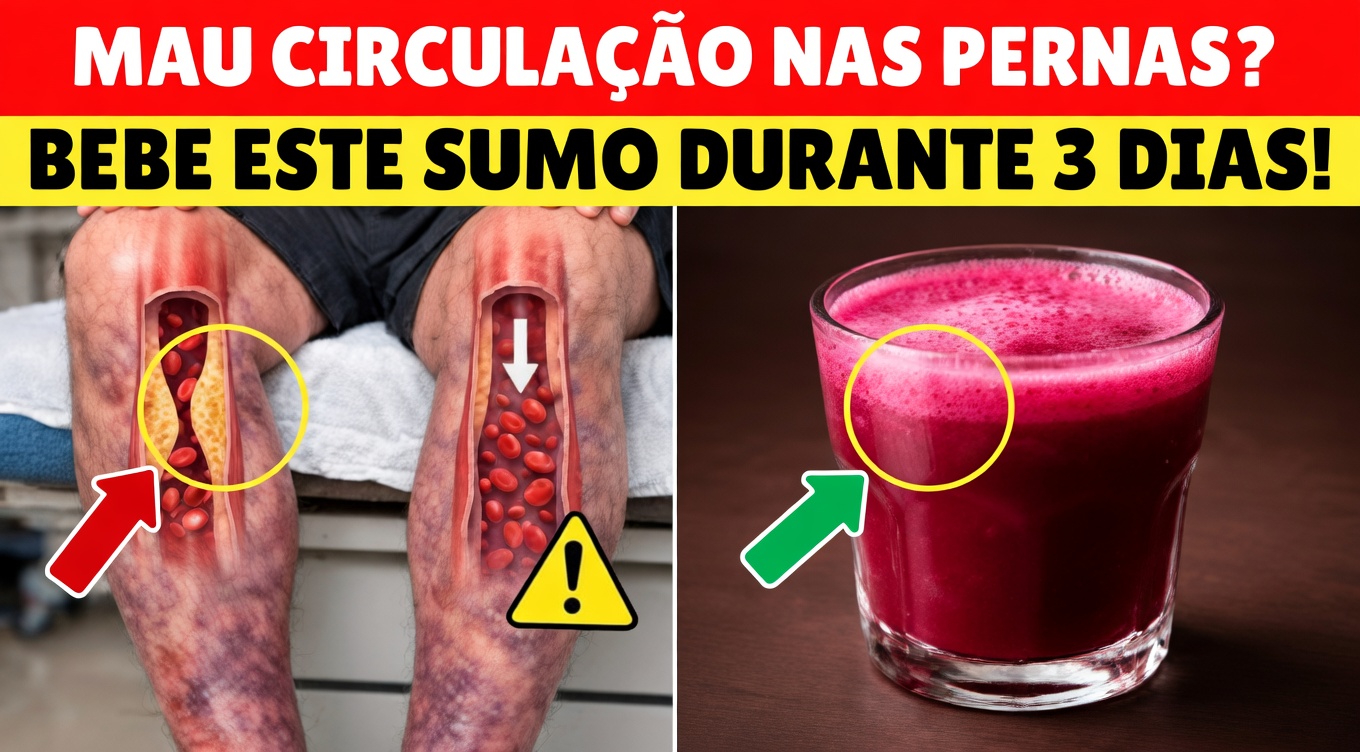 Mais de 60 anos? Beba ISTO para aumentar instantaneamente o fluxo sanguíneo nas pernas