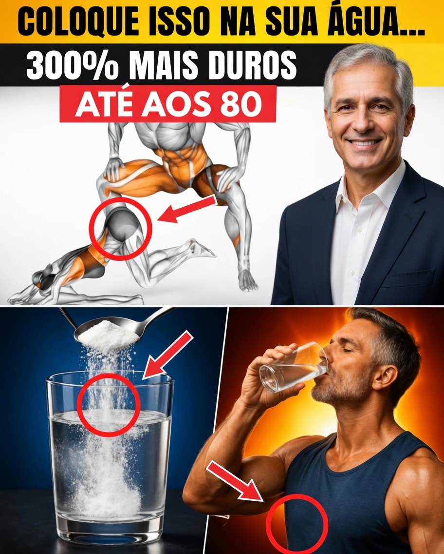 Homens com Mais de 50: PAREM de Beber Água Pura! Adicionem ISTO para Máximo Óxido Nítrico e uma Circulação de Pedra!