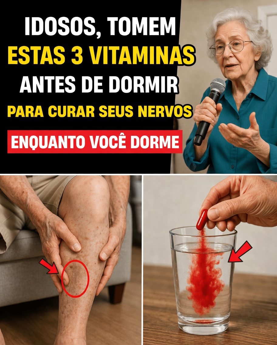 3 Vitaminas para Tomar Antes de Dormir Que Estão Dando aos Idosos Pernas Mais Fortes e Firmes da Noite para o Dia (Mesmo Que Você Já “Tenha Tentado de Tudo”)