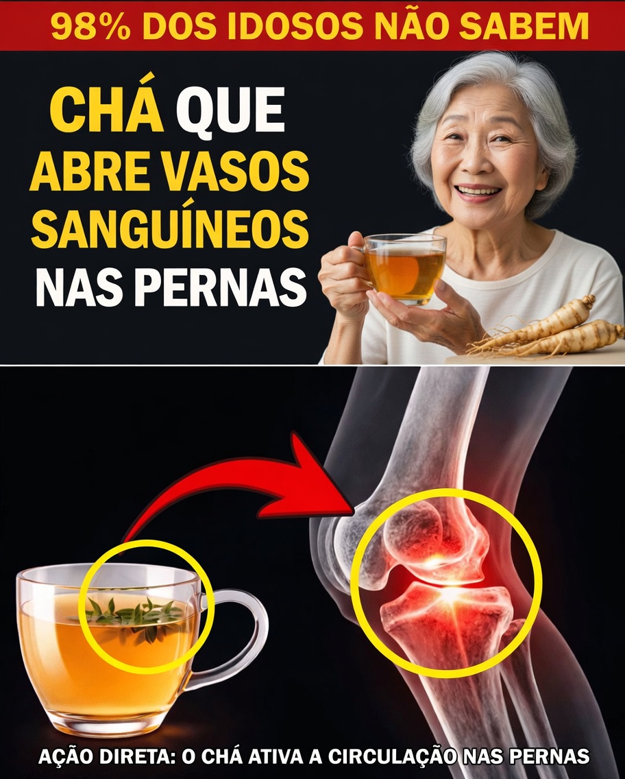 Mais de 60? Estes 3 chás simples restauram a força das pernas e devolvem o vigor ao seu passo