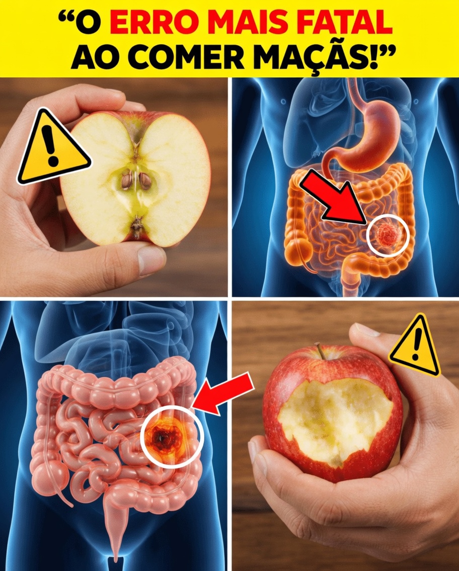 ALERTA! Você está cometendo estes 9 erros ao comer maçã que podem prejudicar sua saúde!
