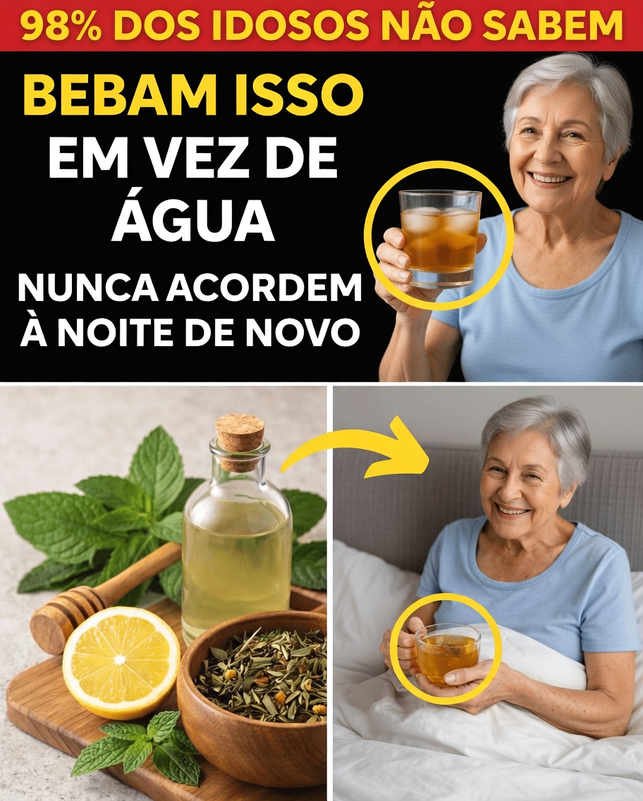Acorda às 2 da manhã todas as noites depois dos 60? Beba esta bebida antes de dormir para um sono mais profundo