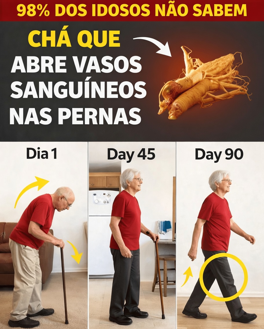 Mais de 60? Beba estes 3 chás para ajudar a fortalecer os músculos e caminhar com mais confiança todos os dias