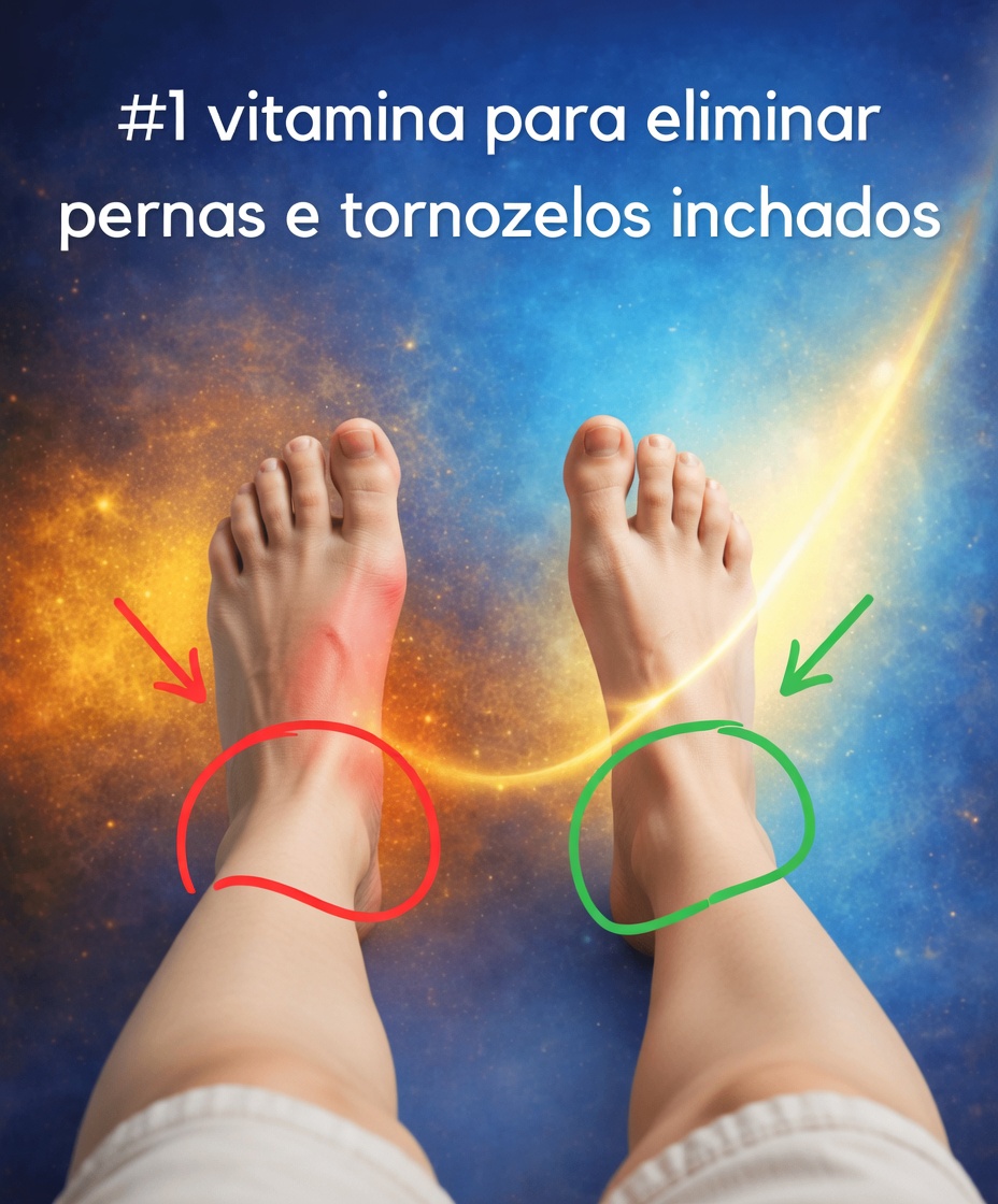 Vitamina nº 1 para eliminar pernas e tornozelos inchados