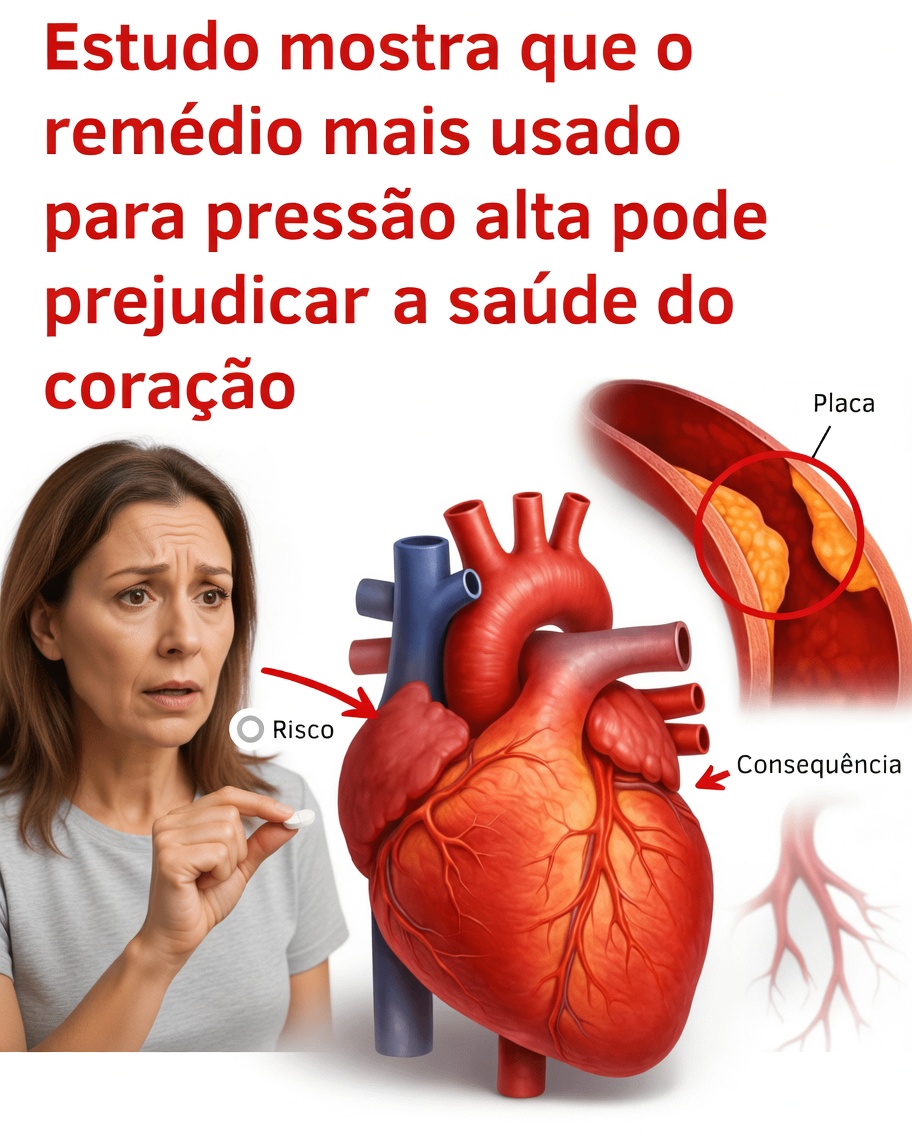 O medicamento para pressão alta mais usado pode prejudicar a saúde do coração, mostra estudo