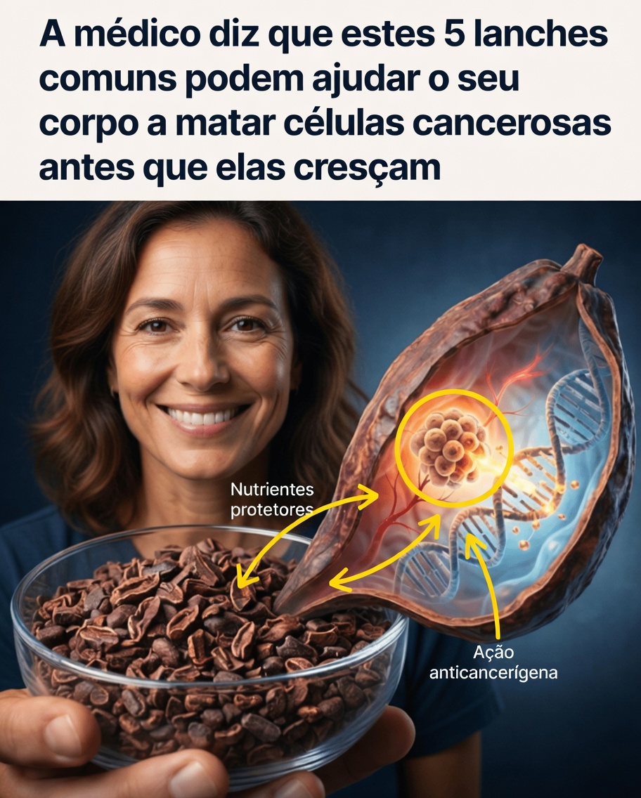 Médico revela 5 lanches poderosos que ajudam seu corpo a combater o câncer e doenças