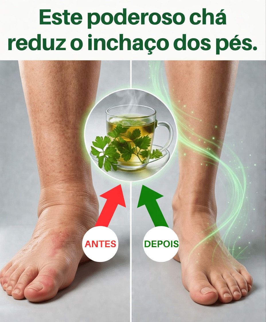 Pernas inchadas estão te deixando para baixo? Este chá de salsa pode ser o apoio diário que você estava procurando