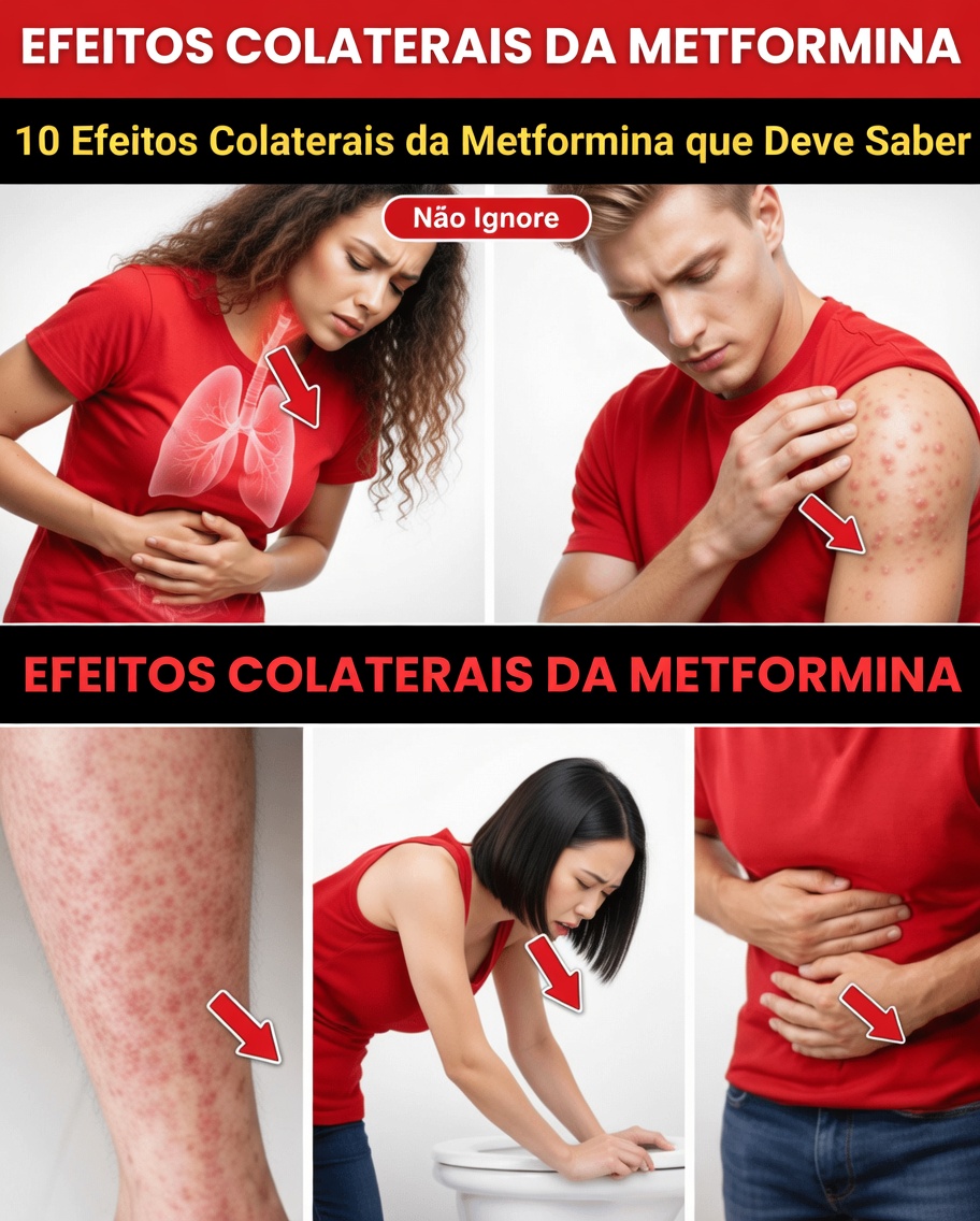 10 efeitos colaterais da metformina que poucos pacientes esperam notar após anos de uso diário