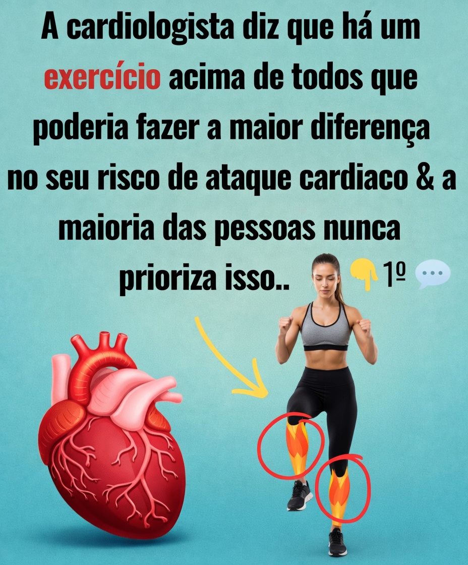 Cardiologista revela o exercício nº 1 para prevenir um ataque cardíaco