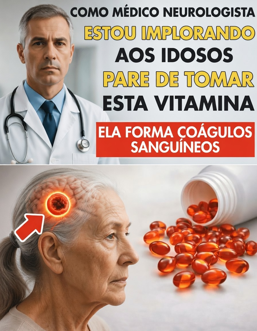 Como médico do cérebro, estou chocado: esta vitamina pode aumentar o risco de AVC da noite para o dia em idosos