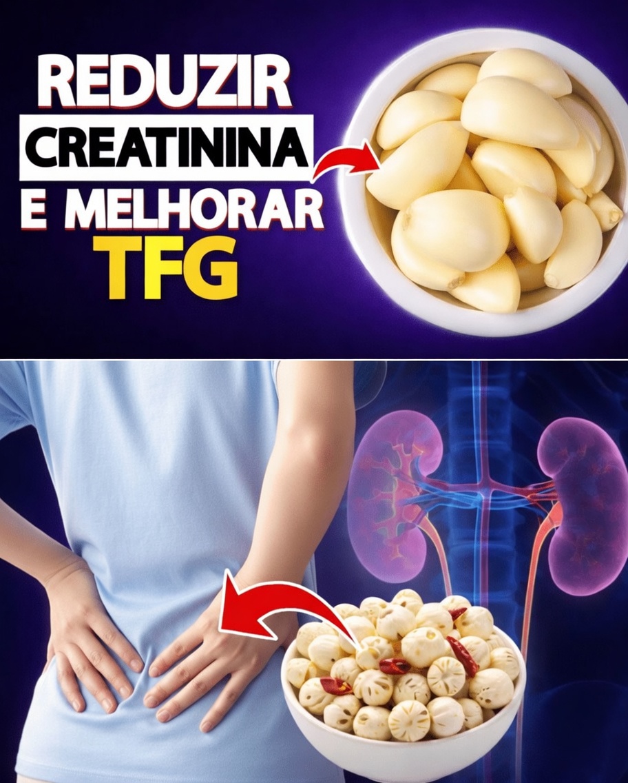 5 Melhores Alimentos Seguros para os Rins para Diminuir a Creatinina e Melhorar o TFGe – Seus Rins Vão Agradecer Até o 7º Dia