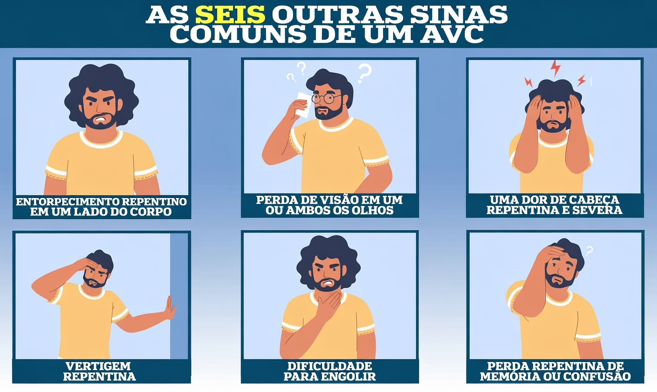 10 sinais de alerta precoce de um AVC que todos devem conhecer para agir rapidamente