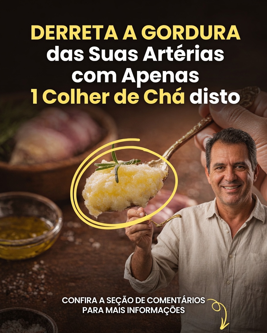 Apenas 1 colher de chá disso pode combater o acúmulo de gordura nos vasos sanguíneos