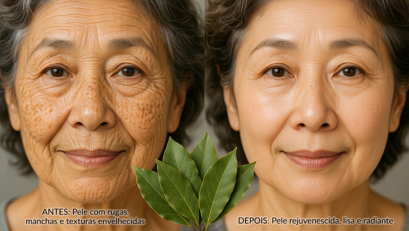 Folha de louro é 1.000.000× mais forte que o Botox – apaga todas as rugas mesmo aos 70 anos