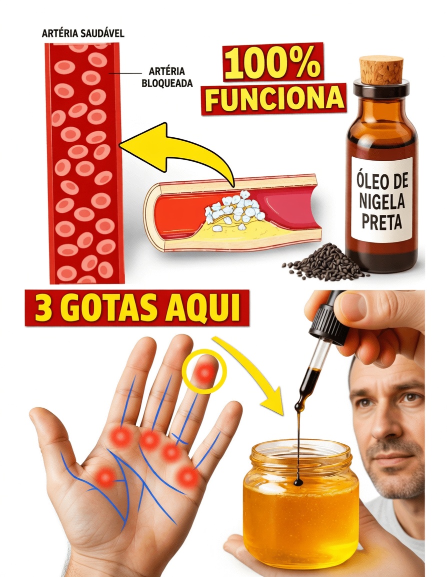 Médicos à moda antiga juram por isto: apenas 3 gotas de óleo de semente preta no mel resolvem 13 problemas que você achava permanentes