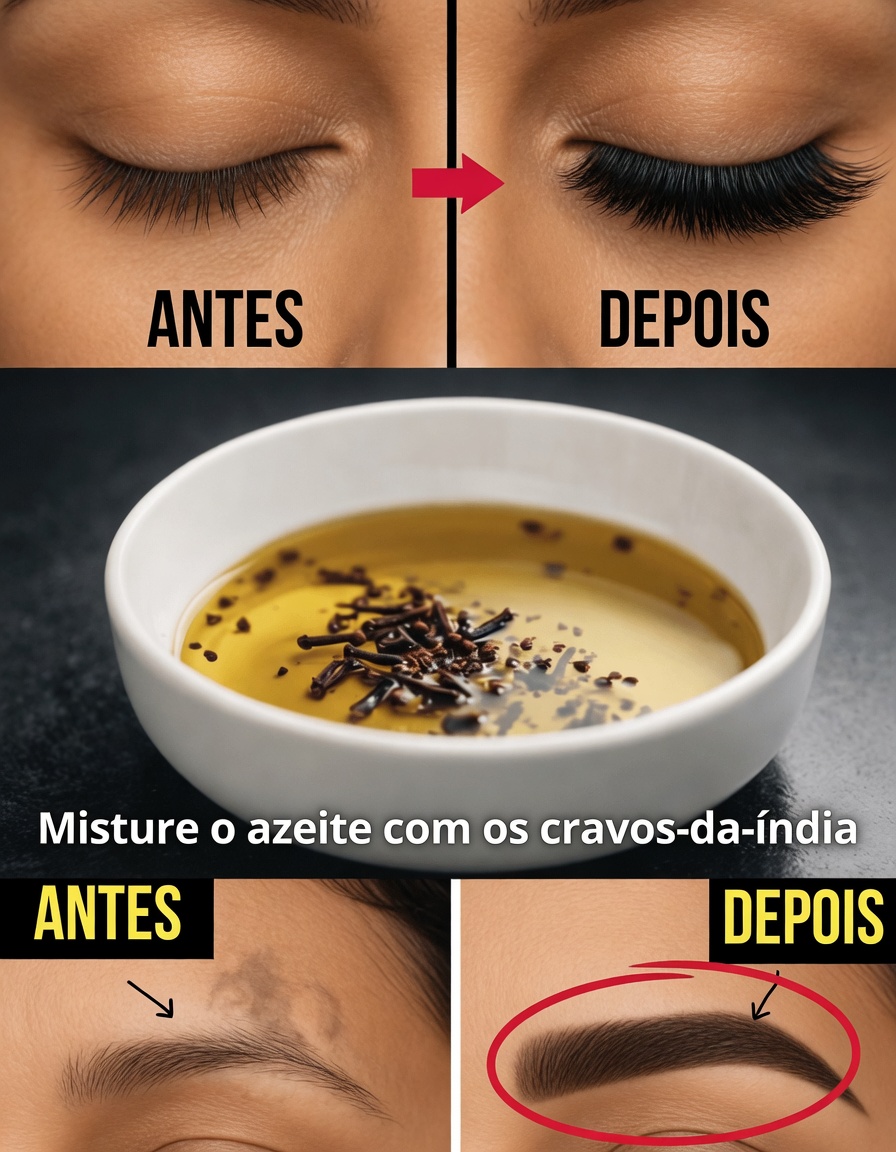 O segredo de beleza com óleo de cravo de US$ 3 que faz crescer sobrancelhas mais espessas, cílios mais fartos e cabelos mais fortes em 21 dias