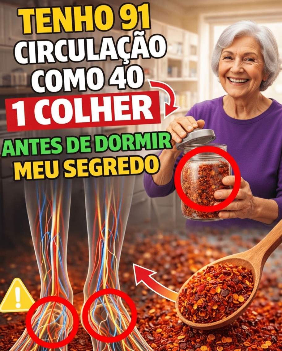 Idosos, comam ISTO antes de dormir para turbinar o fluxo sanguíneo e a circulação nas pernas e pés em apenas 24 horas!