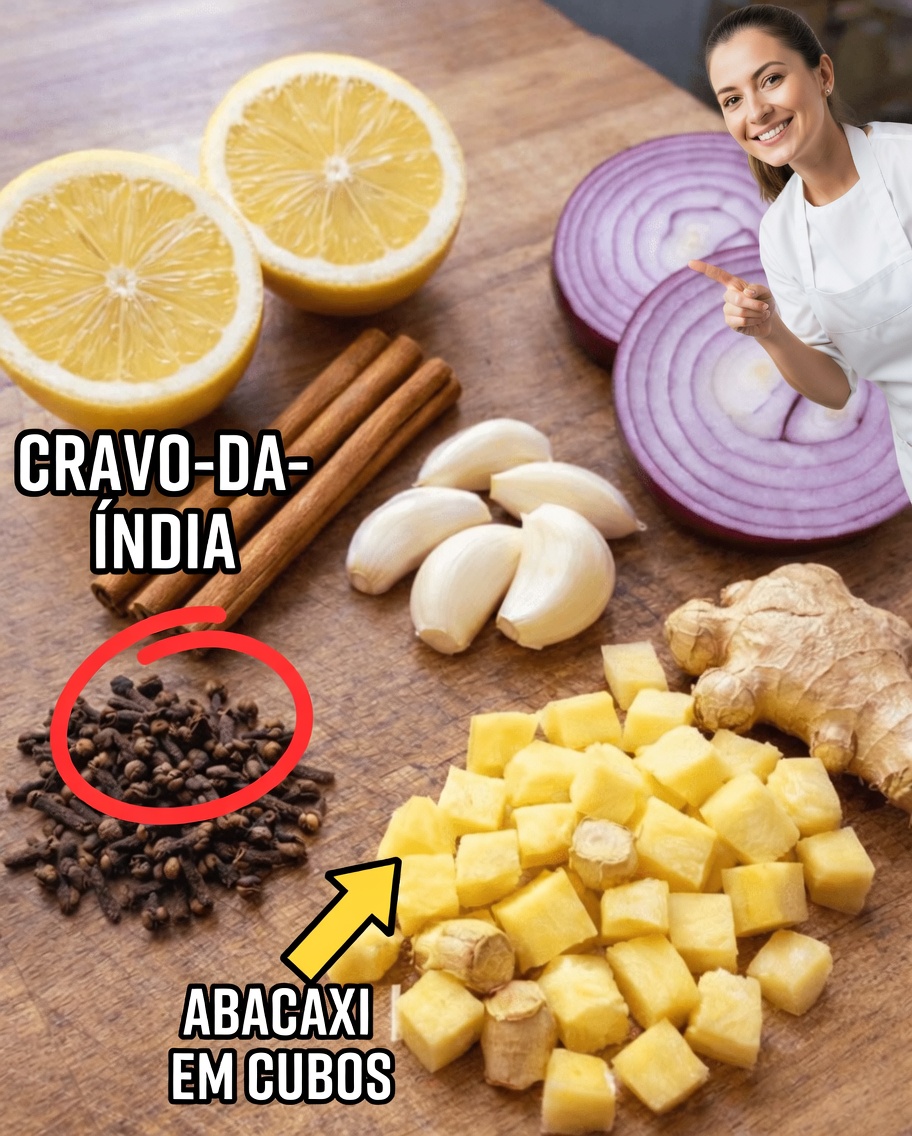 Como Fazer Esta Popular Bebida Caseira de 15 Minutos com Gengibre, Alho, Limão, Cebola, Canela e Cravo-da-Índia