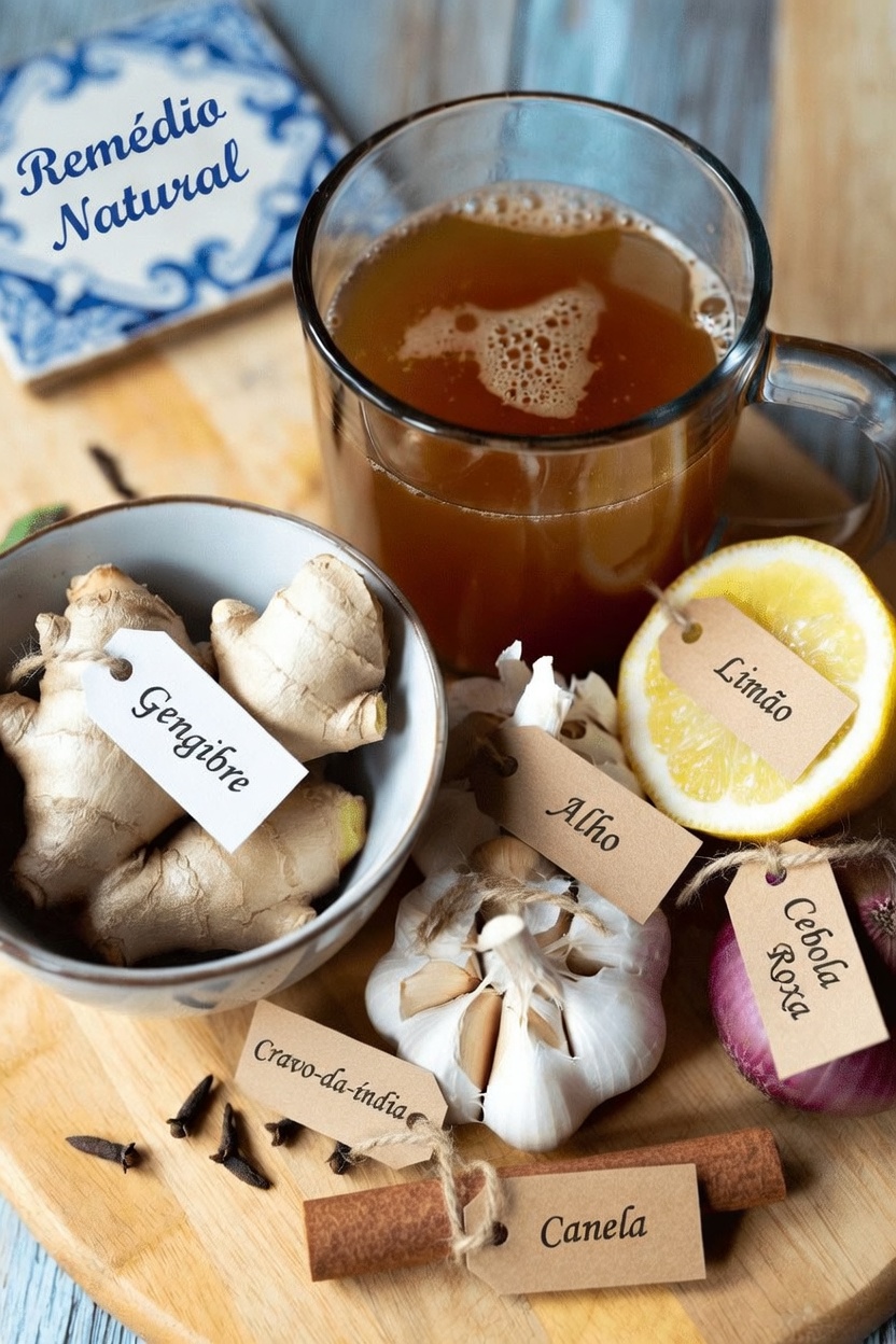 Como Fazer Esta Popular Bebida Caseira de 15 Minutos com Gengibre, Alho, Limão, Cebola, Canela e Cravo-da-Índia