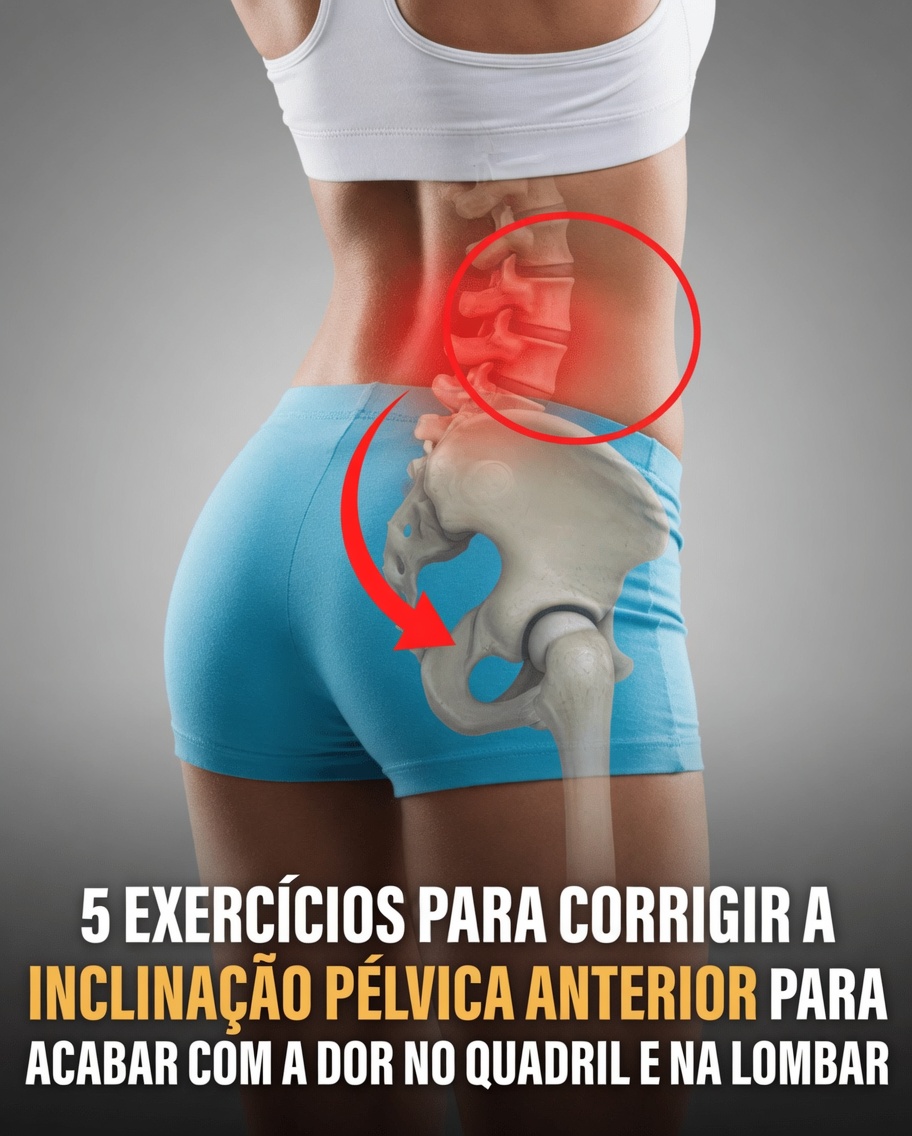 Descubra 5 exercícios simples para fazer em casa que ajudam a melhorar a postura e o alinhamento pélvico na inclinação pélvica anterior
