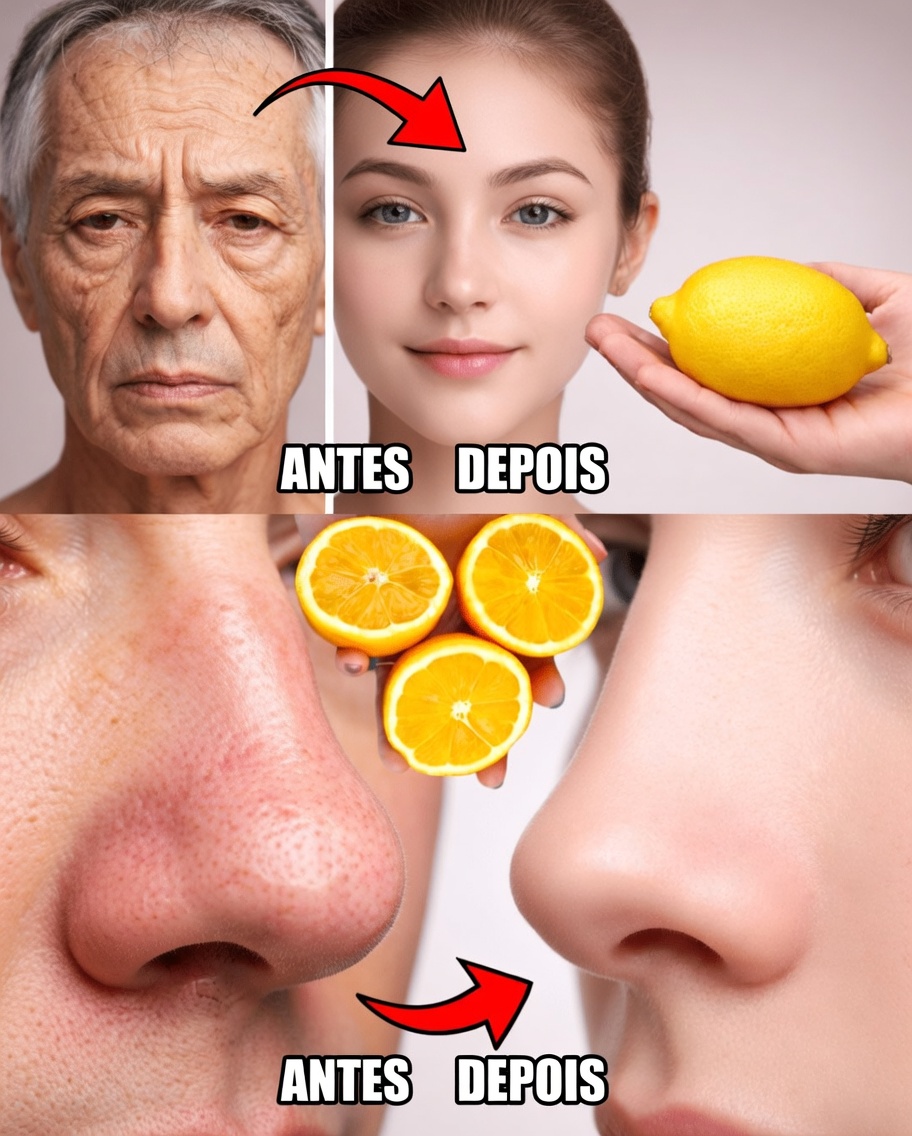 Descubra hábitos simples de cuidados com a pele em casa usando limão e bicarbonato de sódio para problemas com sinais de pele