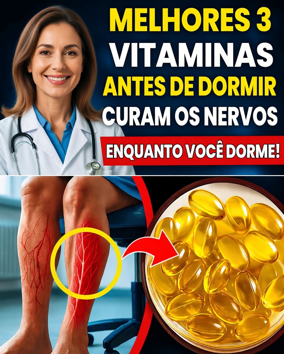 3 vitaminas para a hora de dormir que podem transformar a força das pernas após os 60