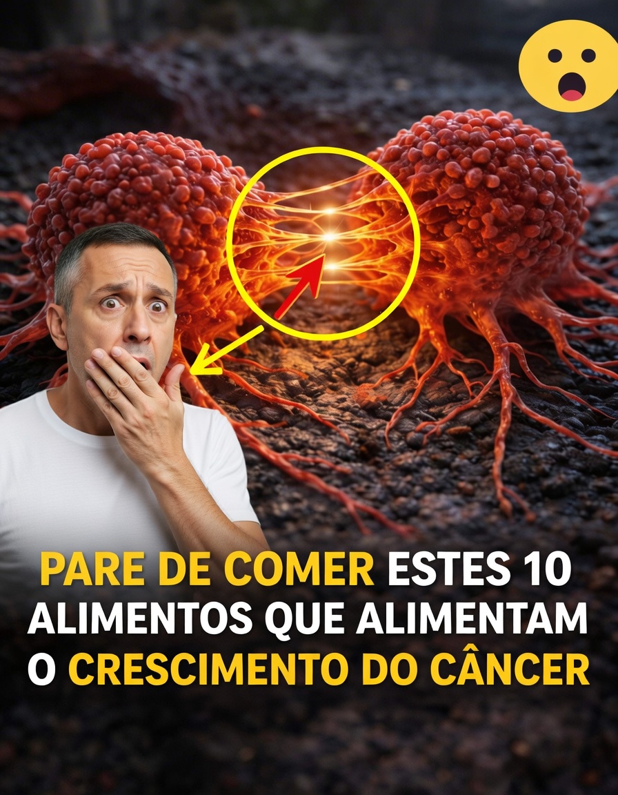 Pare de comer estes 10 alimentos que alimentam o crescimento do câncer