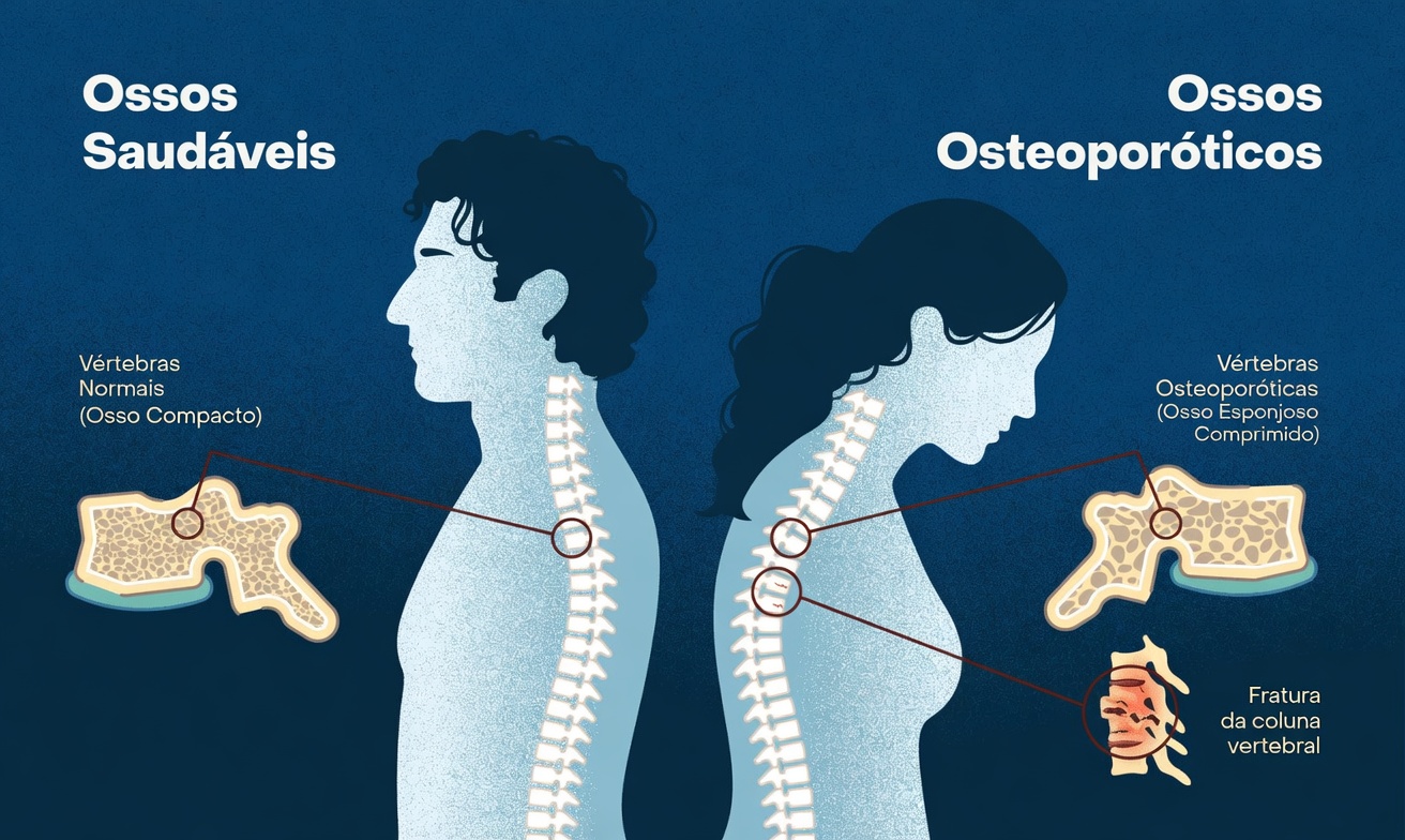 Coluna Saudável vs Osteoporose: Hábitos Diários Simples para Fortalecer os Ossos e Melhorar a Postura