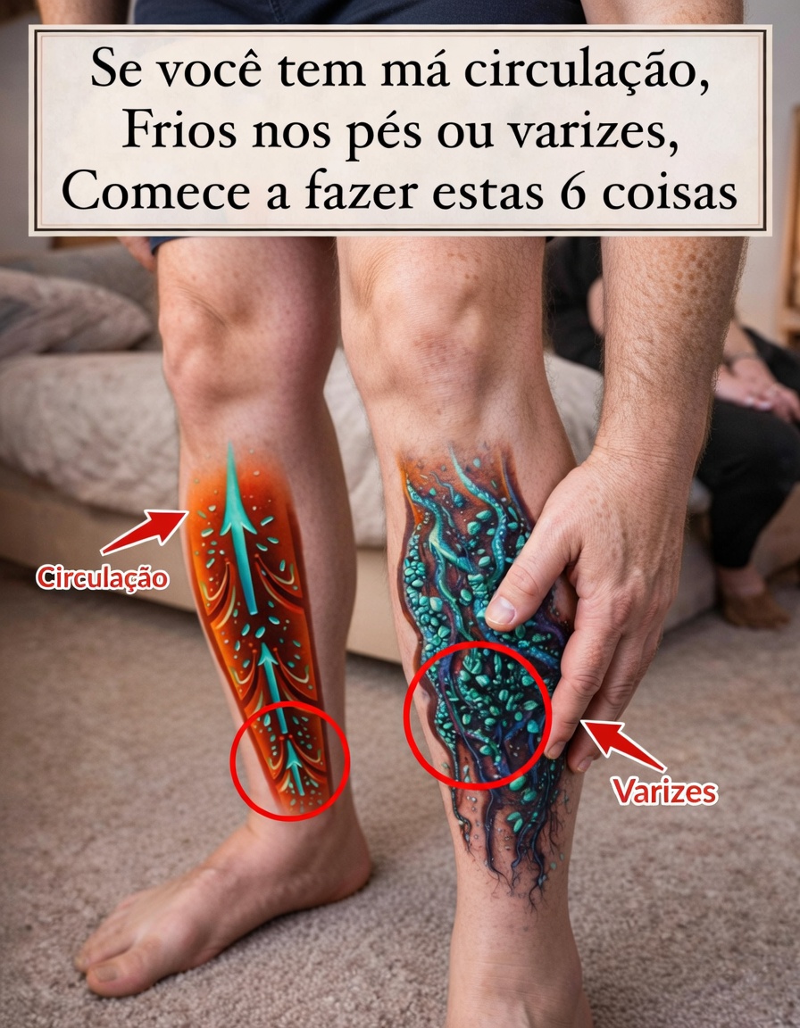 Se Você Percebe Má Circulação, Pés Frios ou Varizes: Conheça Estes 6 Hábitos Diários Que Podem Ajudar