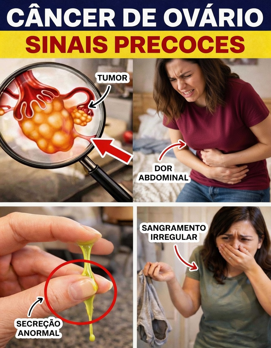 8 sinais de câncer de ovário que toda mulher deve conhecer