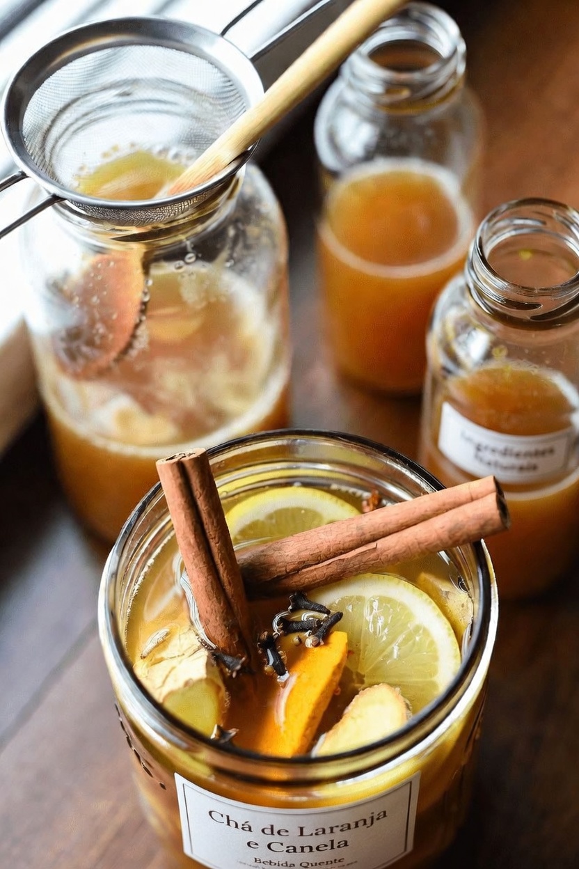 Como Fazer Shots de Tônico Mestre Tudo em Um (Fire Cider) com Vinagre de Maçã e Especiarias