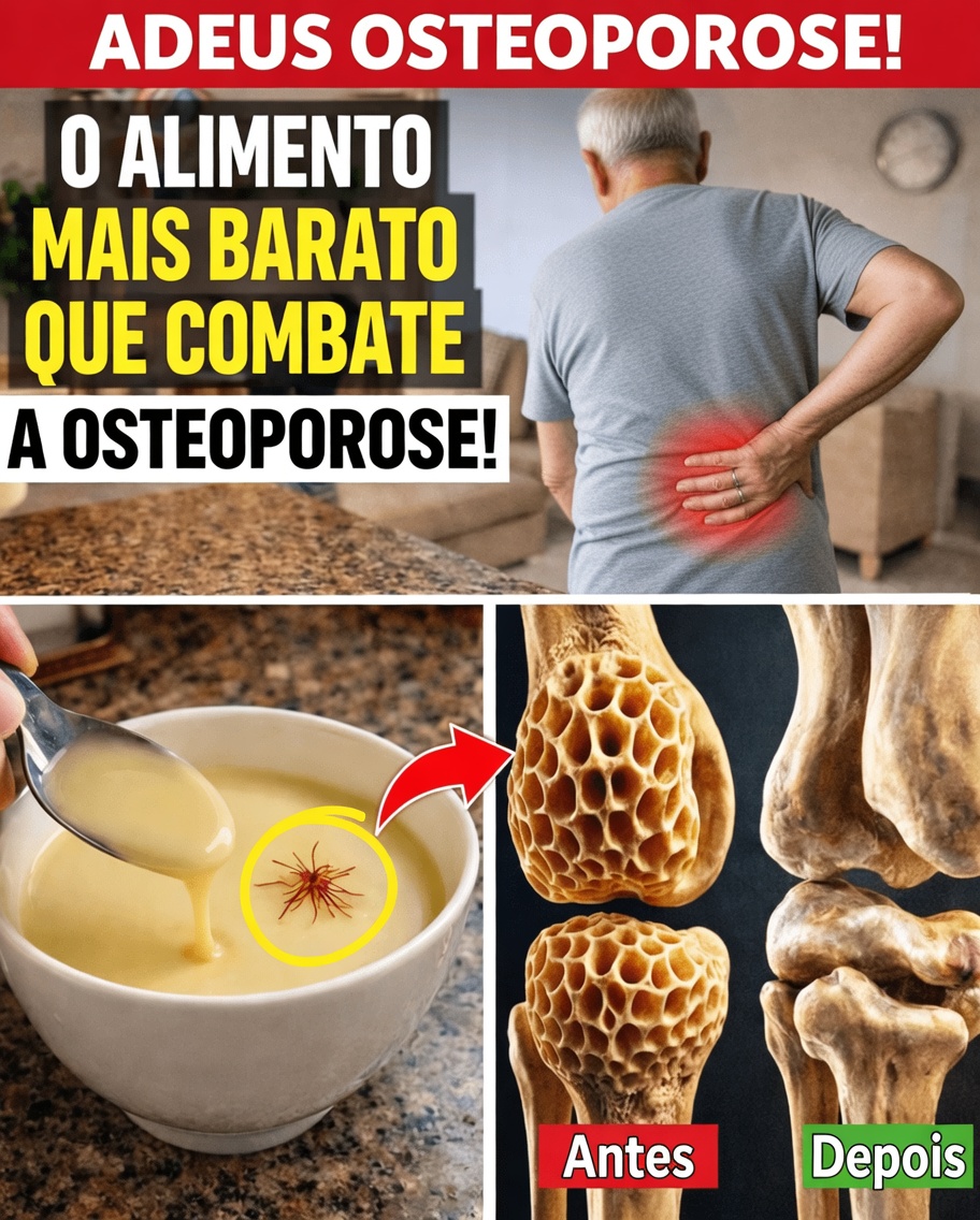 O alimento mais barato para combater a osteoporose após os 60 anos — a maioria dos idosos o ignora!