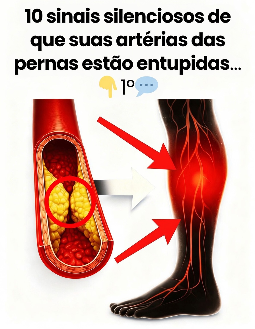 Médicos alertam: 10 sinais silenciosos de que as artérias das suas pernas estão entupidas