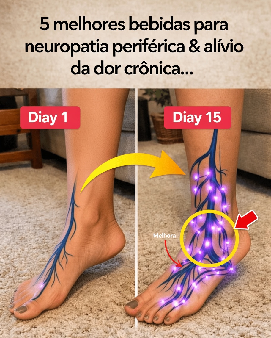 5 melhores bebidas para neuropatia periférica e alívio da dor crônica
