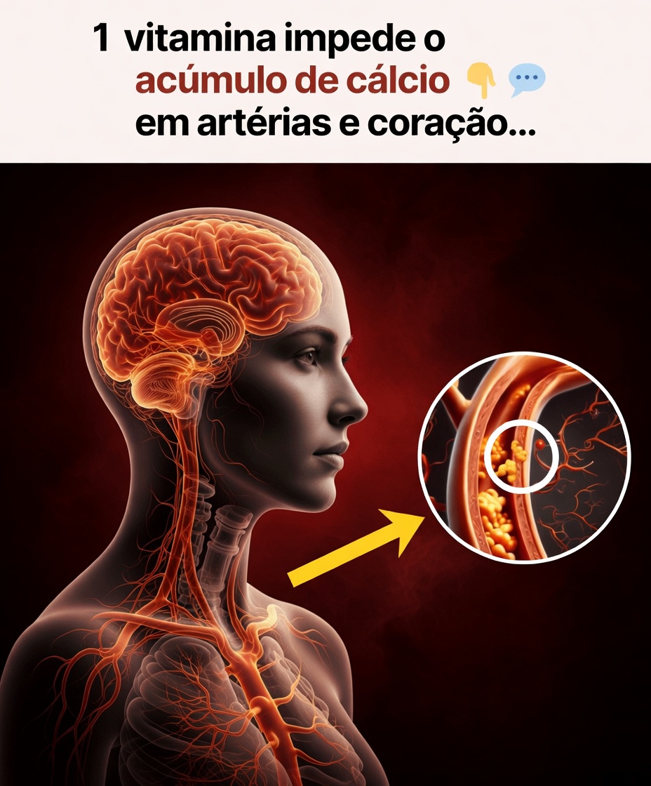 1 vitamina impede o acúmulo de cálcio nas artérias e no coração