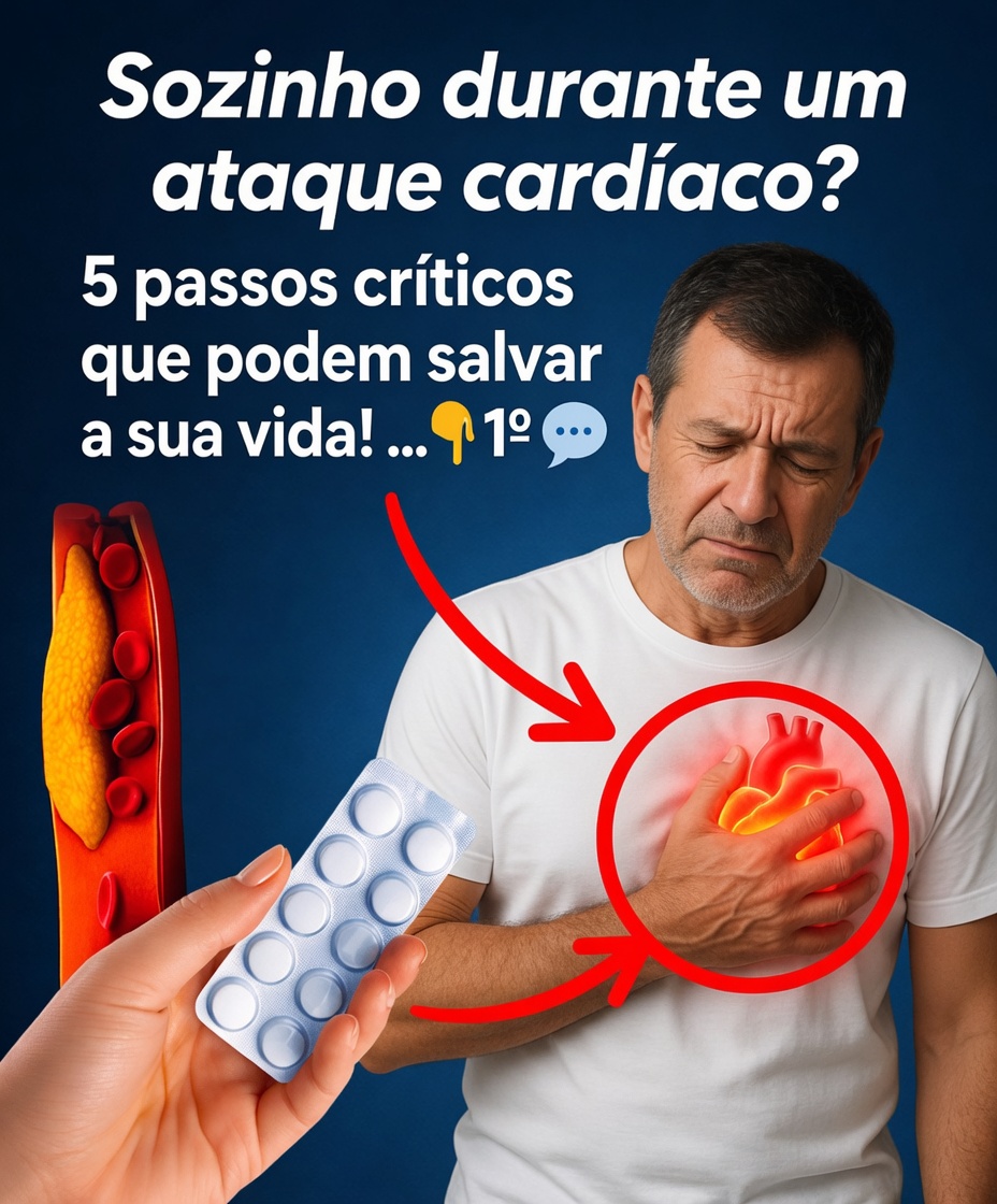 O que fazer se você estiver sozinho durante um ataque cardíaco: 5 passos essenciais a tomar imediatamente