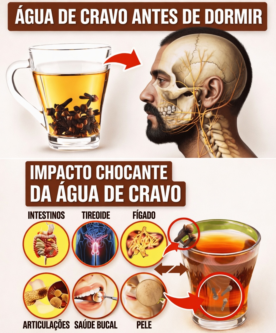 Benefícios da água de cravo à noite: médicos nunca dizem estes 15 benefícios para a saúde da água de cravo