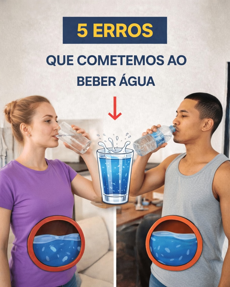 5 Erros que Cometemos ao Beber Água