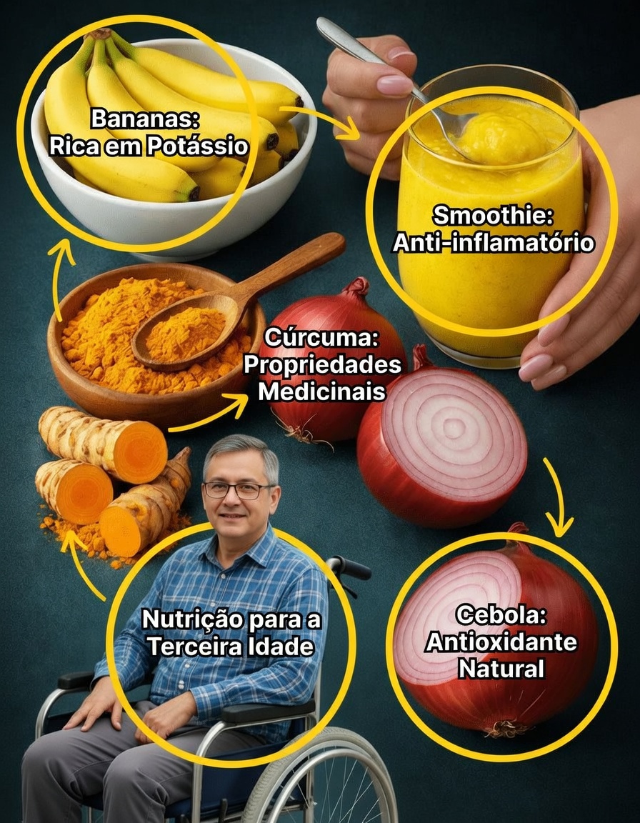 Um remédio natural para dor nas articulações e nos ossos: banana, cebola e cúrcuma